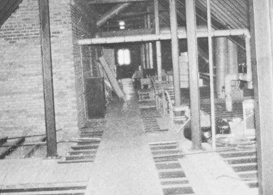 View of construction  in Deming Hall