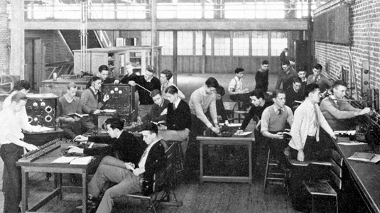 Physics class in 1934