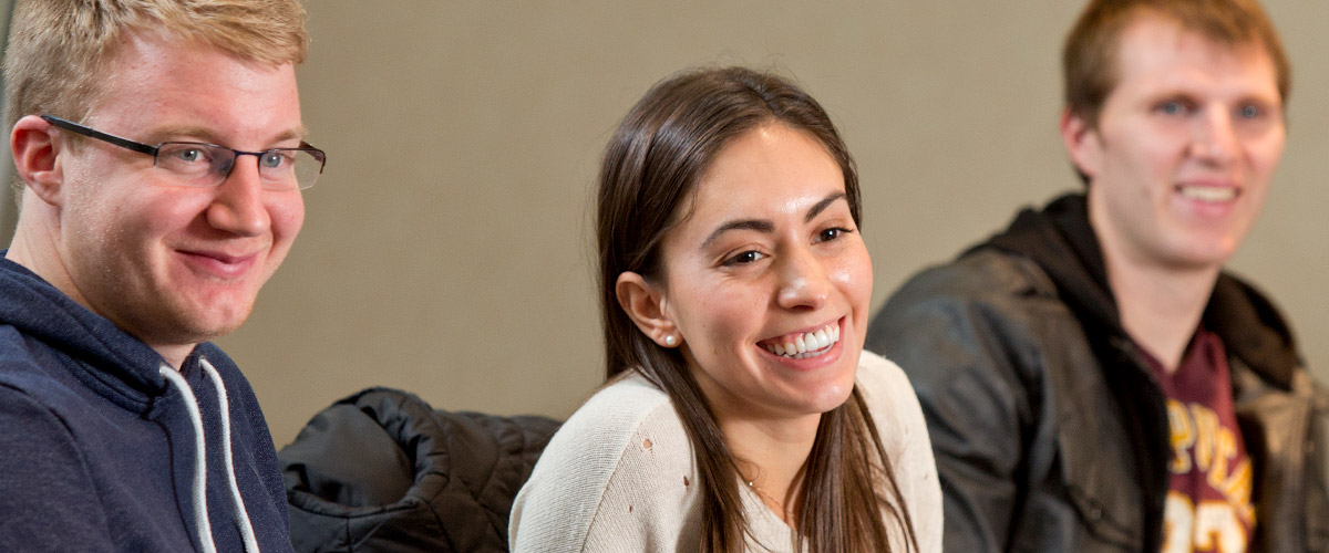 Students smiling during a Continuing Education workshop in Indianapolis. 