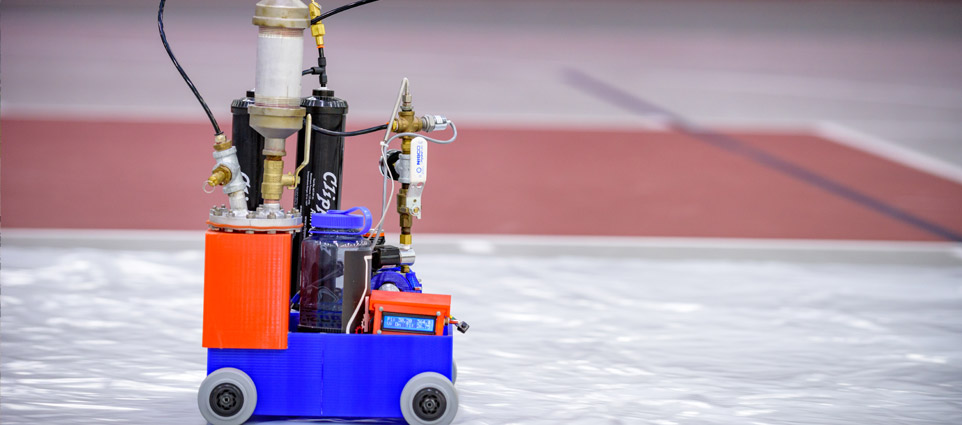 3D printed car powered by chemical reactions rolls along.