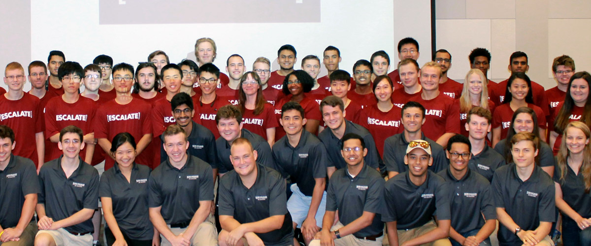 Members of ESCALATE program pose for a group photo.