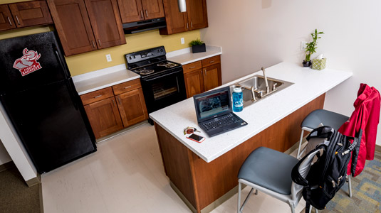 Kitchen area in Lakeside Hall