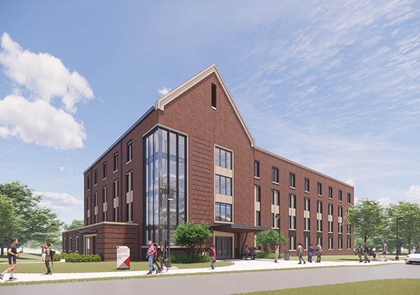 Rendering of Rose-Hulman's New Residence Hall
