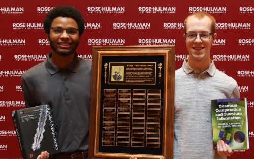 Students receiving academic awards and honors gathered in Alumni Center.