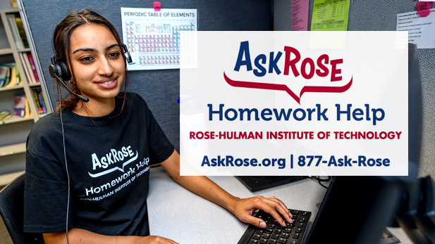 Ask Rose student tutors work in the call center.