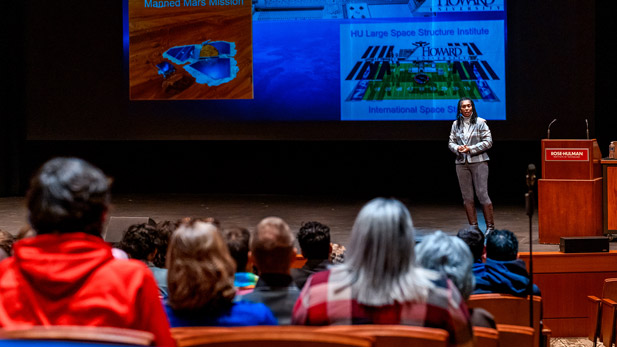 Aprille Ericsson, PhD, speaks at Rose-Hulman.