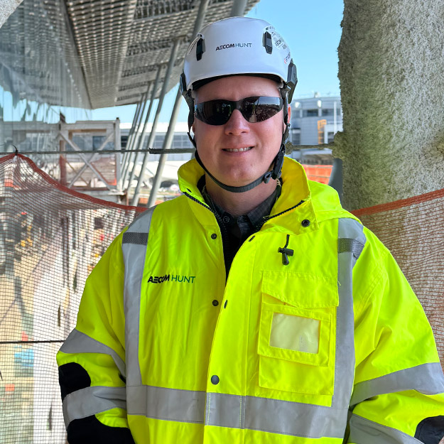 Chris Bauer at JFK Airport Terminal Project