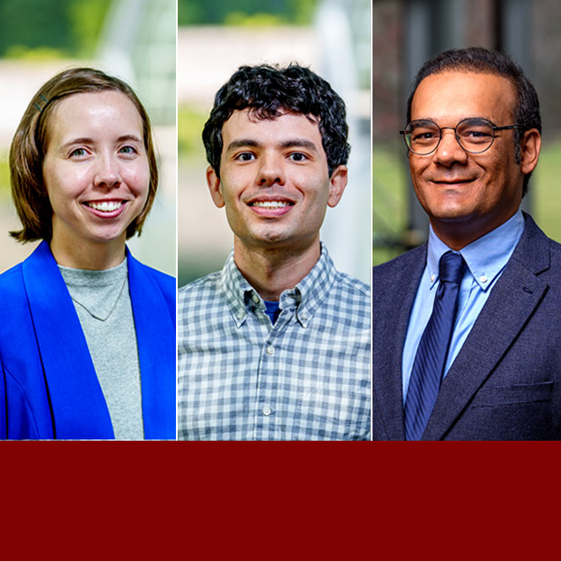 Profile photo of Kelley Dugan, PhD, Eduardo Vitral, PhD, and Management Amir Momenipour, PhD. 