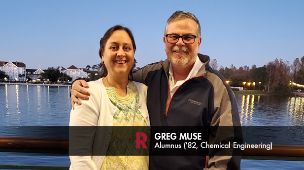 Beth and Greg Muse (chemical engineering, 1982)